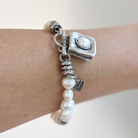 Silpada Sterling Silver Freshwater Pearl Bracelet - Picture 2 of 11